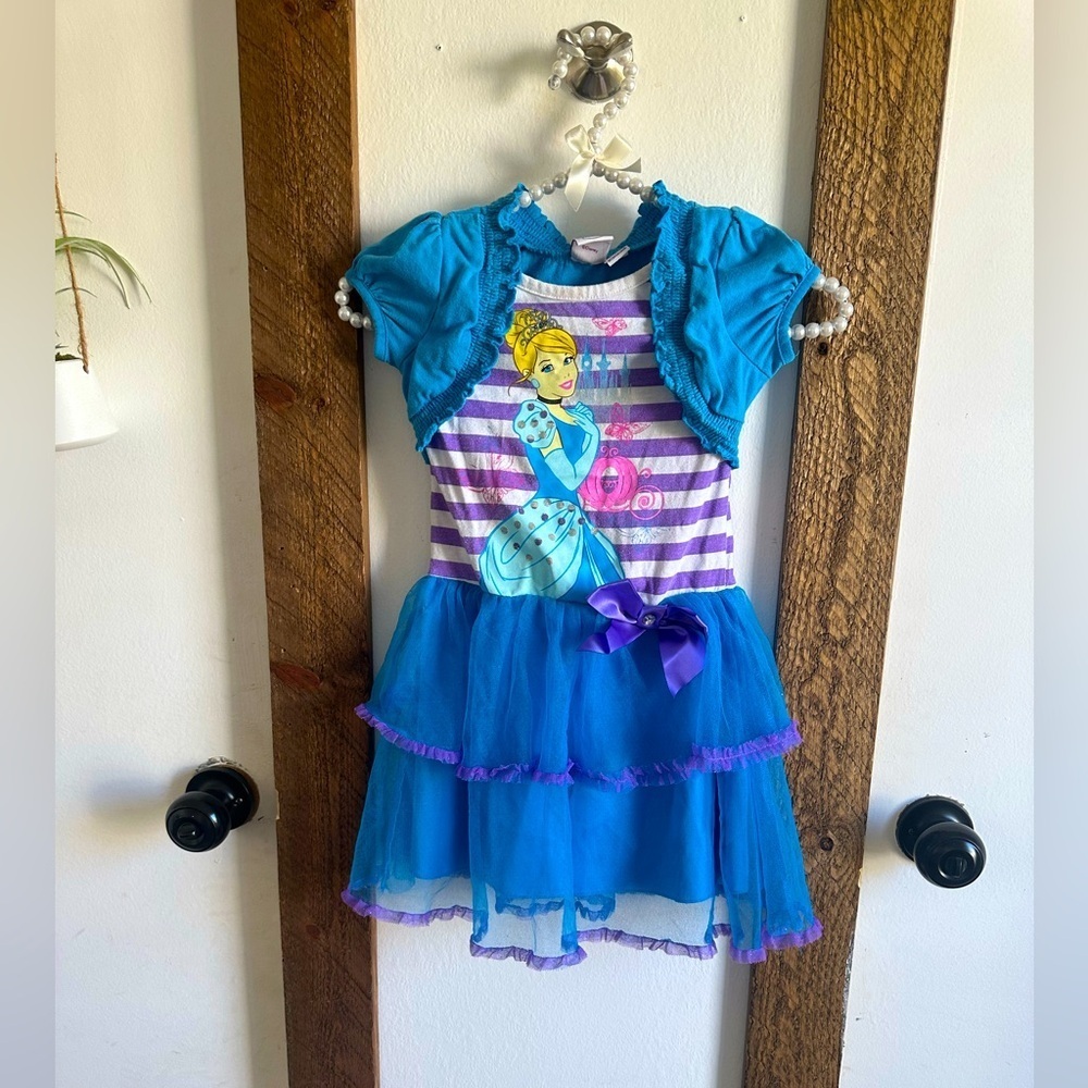 Vintage Disney Princess Cinderella Girls Tulle Tu Tu Dress Adorable size 5